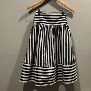 Striped Midi Skirt
